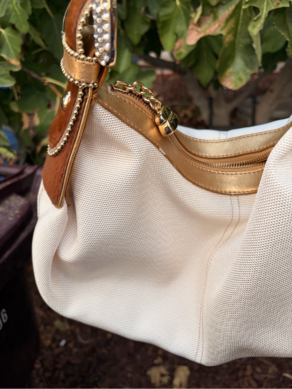 Kathy Van Zeeland Boho Bag with Cowhide - Picture 2 of 11